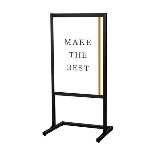 ブラックフラットオープンメッセージスタン