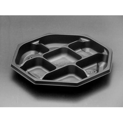 饗膳 八角 20 中皿7 黒 1ケース(