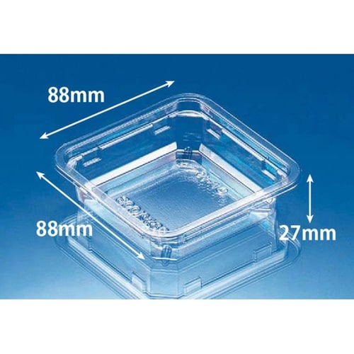 透明カップ バイオ 88角 125 BS