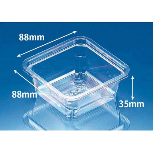 透明カップ バイオ 88角 150 BS