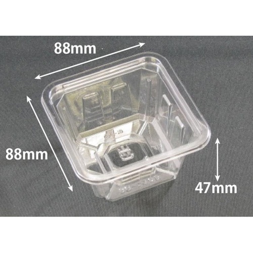 透明カップ バイオ 88角 180 BS