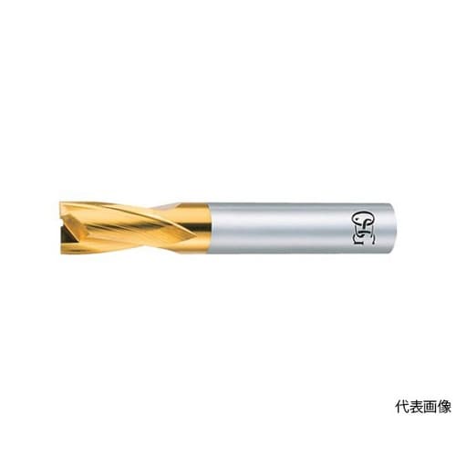 ハイススクエアエンドミル TiNコート2