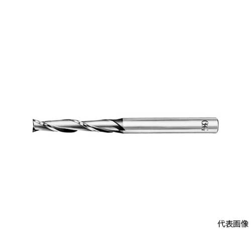 超硬スクエアエンドミル 2刃ロング 刃径