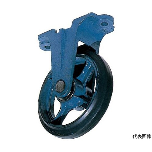 AU75鋳物製金具付ゴム車輪