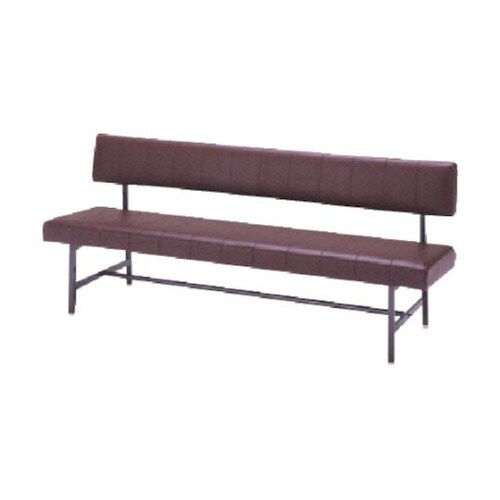 MC1215−BR ロビーチェア背付茶