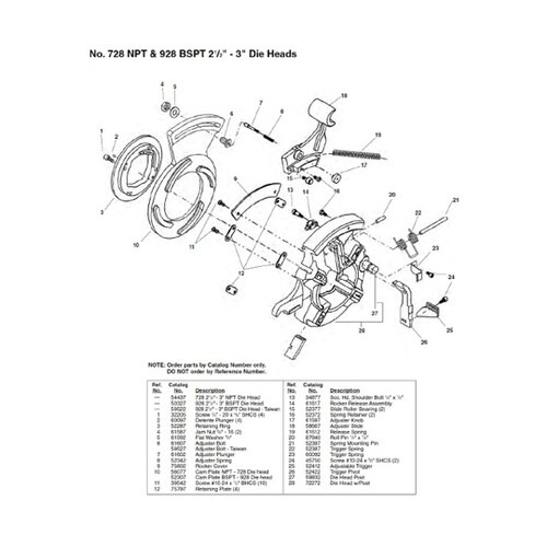 5443721/2−3NPTダイヘッド
