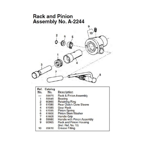 61585A−575ギヤ−ラックK−50