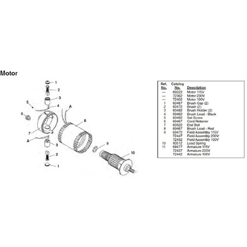 72402 モ−タ− 100V