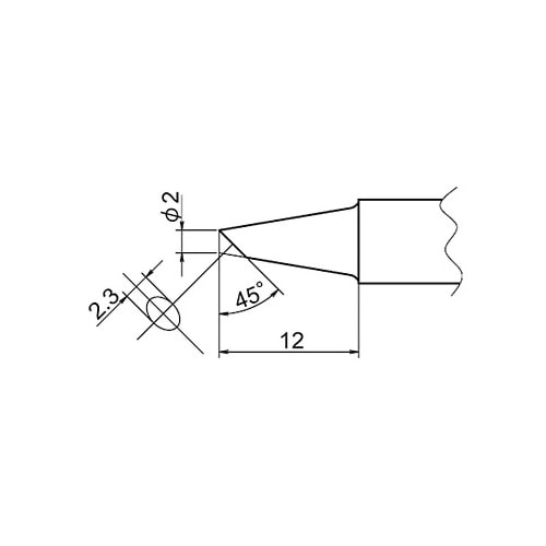 T20−BC2 こて先 2BC型