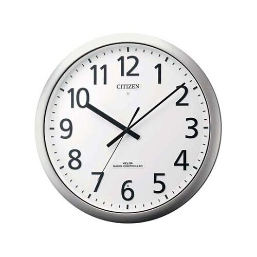 8MY484−019 壁掛け時計シルバー
