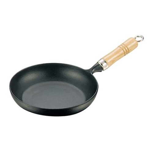 南部鉄 木柄 オムレツパン 21cm 2