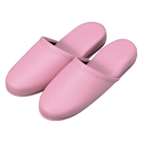 36054 抗菌レザー調スリッパ10足入