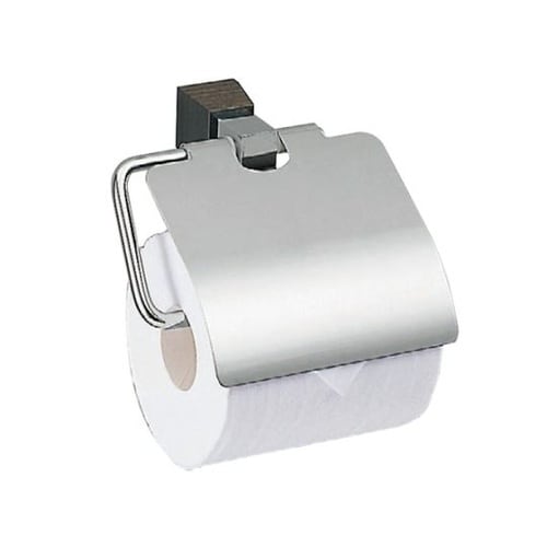 CW−6 ペーパーホルダークロム黒ウッド