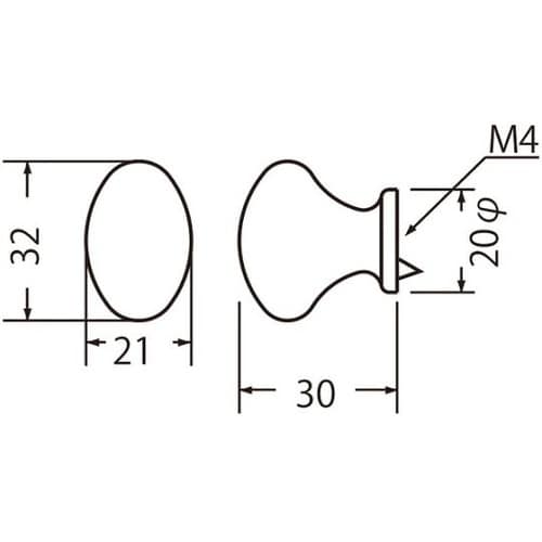 KZ−21 ラグビーツマミ純金