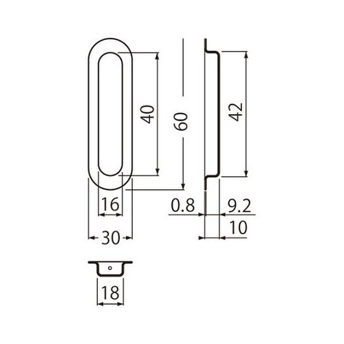 MB−1 アクティ長戸引手60ミリ純金