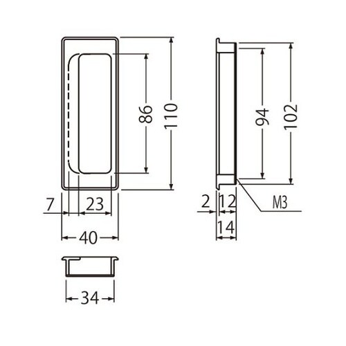 MB−10 ソリッド長手掛110ミリ純金