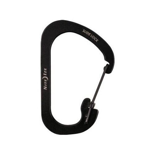 スライドロックカラビナー #6 ブラック