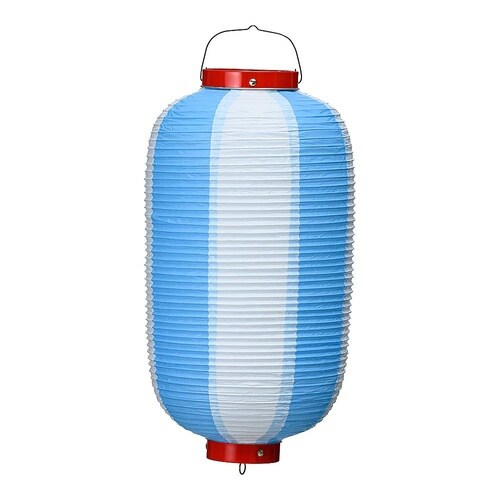 b4 ビニール提灯長型 9号 青/白
