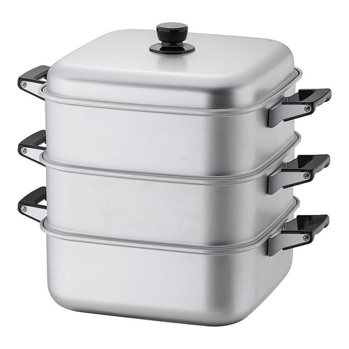 AMS71332角型蒸器 33cm 二重