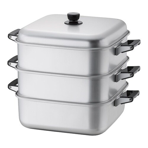 AMS71362角型蒸器 36cm 二重