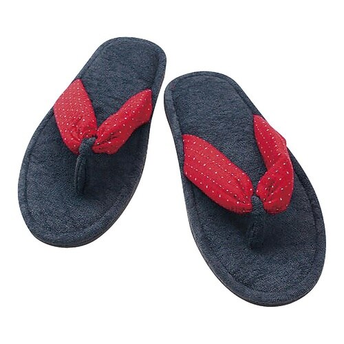 SSL1603 スリッパ 十字かすり橙