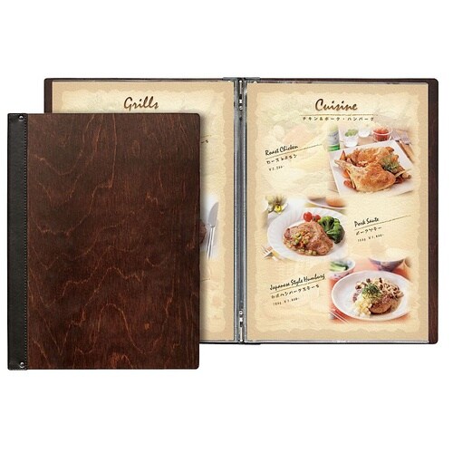 PSV6501 木製メニューブック