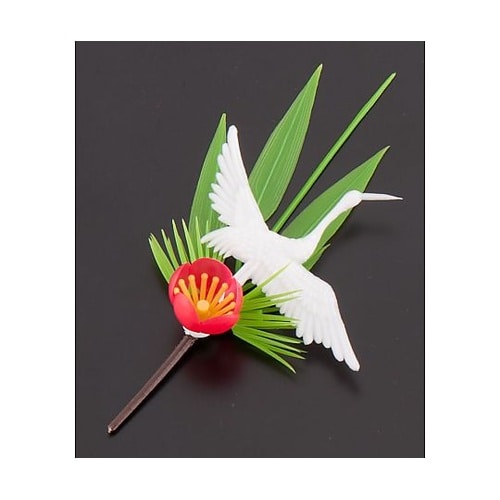 XPL07 フラワー 白鶴付松竹梅