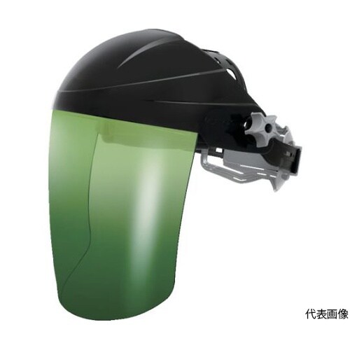 かぶり型防災面 クリア、グリーン#3 ジ