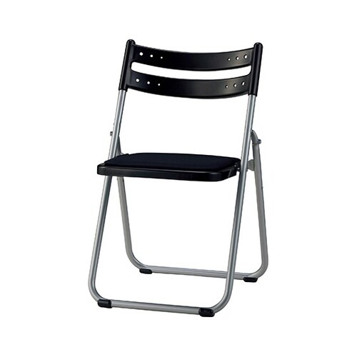 CF71−MY ブラック アルミ折畳椅子