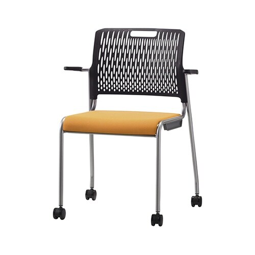 CM329−MYC(BK)オレンジチェア