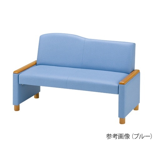 ロビーチェア 2人用 背付き ピンク M