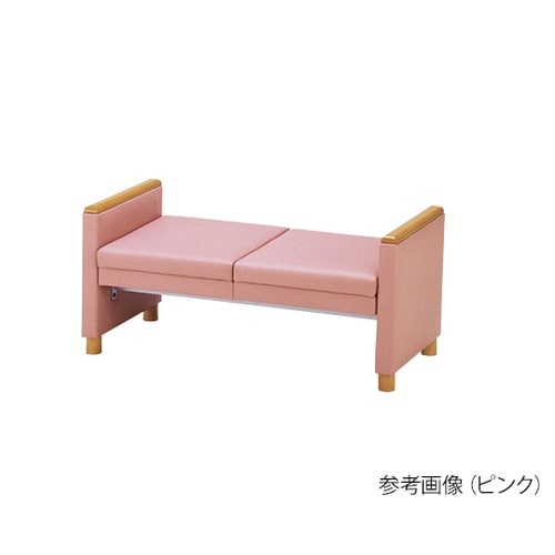 ロビーチェア 両肘付き 2人用 背無し