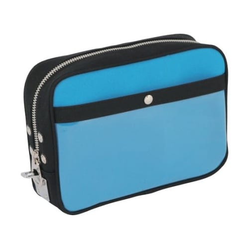 PMU09 ポーチ 馬蹄錠金具付 青