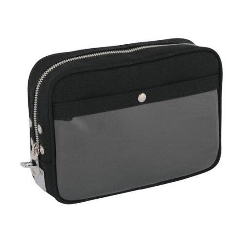 PMU01 ポーチ 馬蹄錠金具付 黒