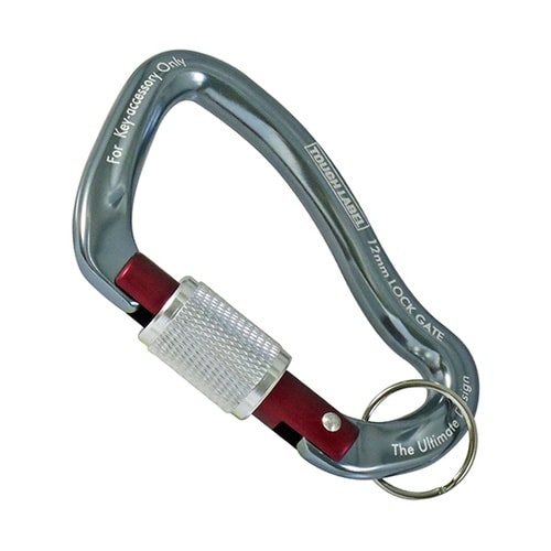 VEX−156 ロック式カラビナチタン赤