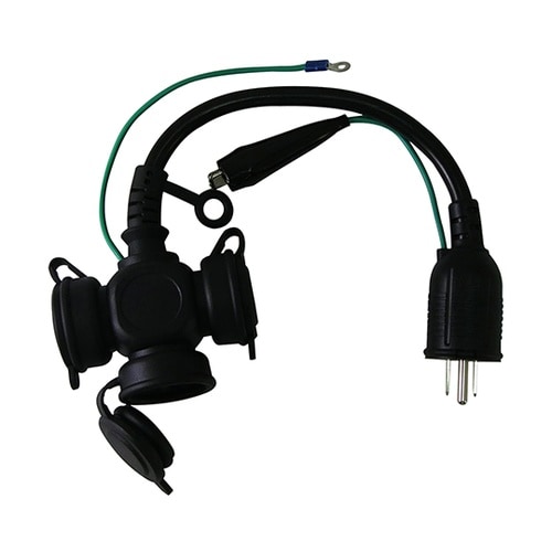 ピコットプラグ付防雨延長コード0.35m