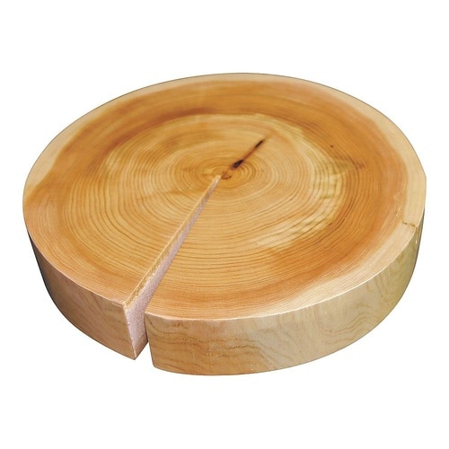 檜丸太ディスプレイ φ280×H50