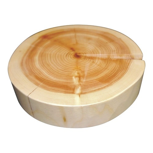 檜丸太ディスプレイ φ230×H50