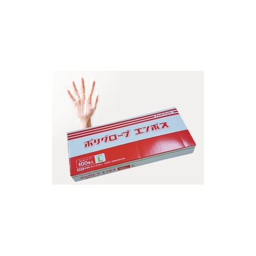 437323ポリ手袋エンボス箱半透明6千