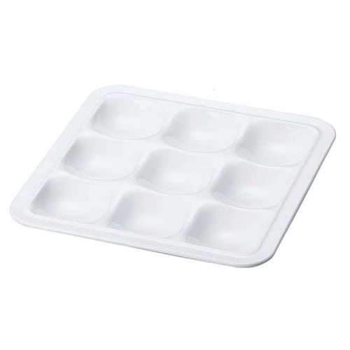 ニュービュッフェプレート 9ホール 白