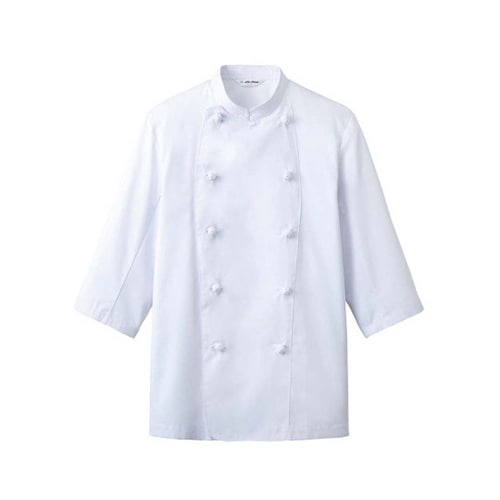 1200930男女コックコート七分袖 L