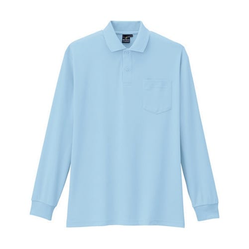 AS2587M制電防透消臭長袖ポロシャツ