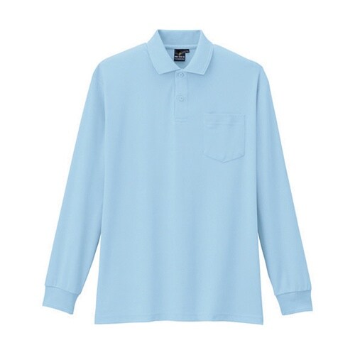 AS2587S制電防透消臭長袖ポロシャツ