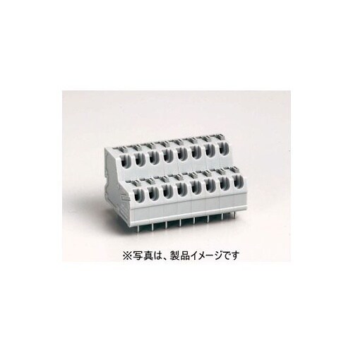 2段型スクリューレス端子台 20極