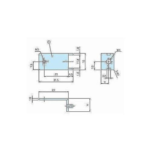 FCK−1 シャーシ固定金具10セット