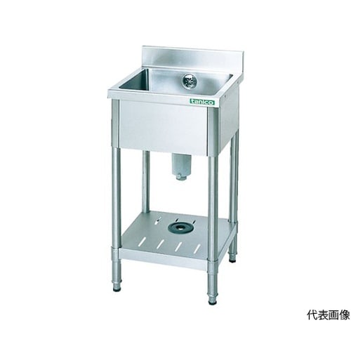 一槽シンク(ホース1本付) 450×60