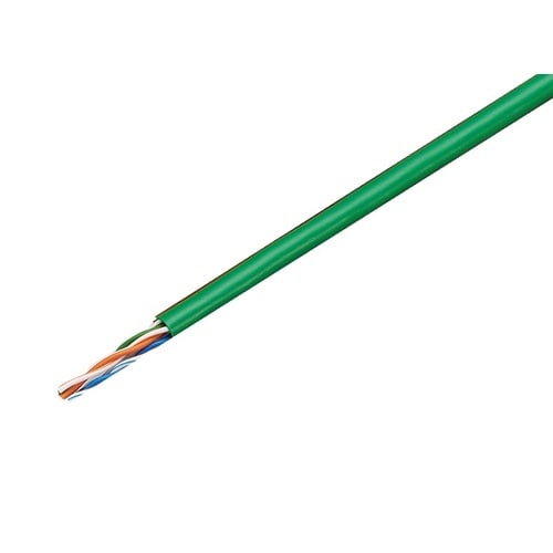 Cat5e LANケーブル 緑色 1巻(