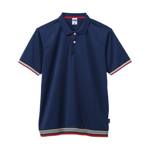 MS3122−8 3L リブポロシャツ