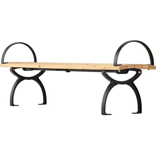 HG−1800BA 天然木材背無ベンチ