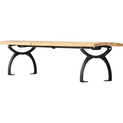 HG−1800B 天然木材背無ベンチ